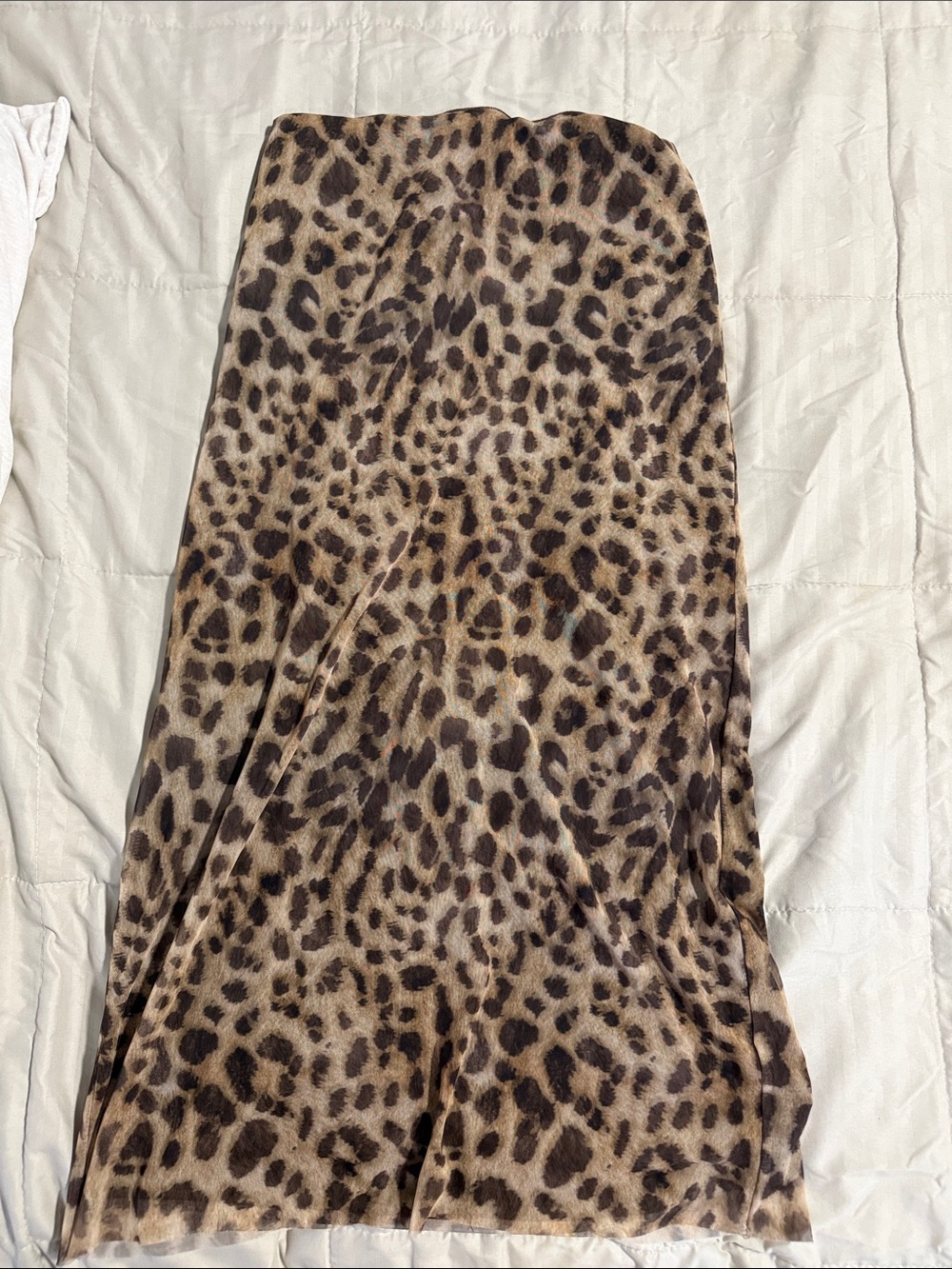 Zara Leopard Print Maxi Skirt - Brown & Black